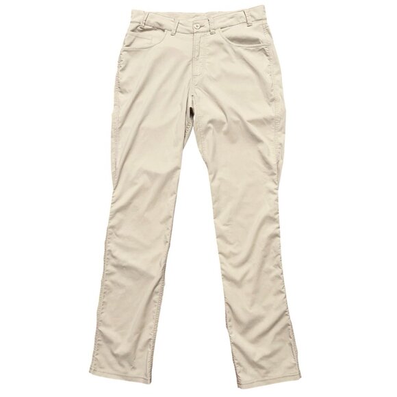 Tasc Performance Pants Mens Size 32 Golf Stretch Bamboo Viscose Beige - Picture 1 of 6